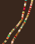 multicolored beaded necklace