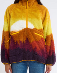 Plush Sherpa Jacket
Jersey bonded
Soft fuzzy interior
Contrast yellow nylon accents
Zip front henley with collar
Raglan sleeve
Zipper pockets at waist
Polyester
sunset jacket
mountain jacket
sherpa jacket