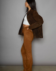 Faux suede pants. Lace up front closure. Faux front pockets. Back pockets. Unlined. stagecoach pants. stagecoach outfit. country concert outfit.