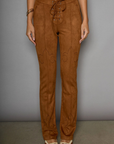 Faux suede pants. Lace up front closure. Faux front pockets. Back pockets. Unlined. stagecoach pants. stagecoach outfit. country concert outfit.