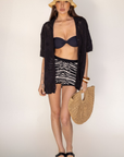 black Open knit crochet shirt
Oversized fit
Collar neckline
Short sleeves
Front button down closures
pool cover up
beach cover up