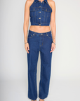 Denim on Denim Top - FINAL SALE