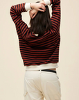 Stripe Vintage Sweatshirt Top by Daydreamer - FINAL SALE