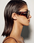 tort frame yellow lens modern aviator banbe sunglasses