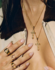 Cross pendent necklace
Crafted from premium, tarnish-free stainless steel and adorned with sparkling Swarovski crystals
Hypoallergenic