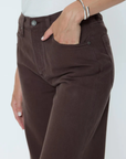 Mid-rise fit designed to sit lower on the hips for a relaxed, low-slung feel.
Full-length silhouette
32" inseam
Crafted from rigid denim, this style will naturally soften and relax over time.
brown denim jeans