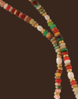 multicolored beaded necklace