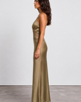 La Saison Satin Maxi Dress