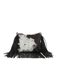 Cow printed cross body bag
Fringe hem
Top zipper closure
Shoulder bag
Detachable strap
festival bag
stagecoach bag