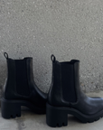 Ireland by Billini is an on-trend combat ankle boot. An instant outfit elevator, Ireland is a must-have this season for its versatility and style.
chunky rubber sole with heel
closed round toe
structured upper with elasticated gusset
back pull tab
closed heel counter
synthetic upper, lining and outsole
Heel height 7.5cm.