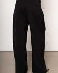 High waisted slack pants
4 pocket construction
Button fly closure
Pleating detail
Belt loops\Unlined
black slack pants
office pants
office wear
holiday outfit