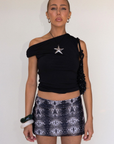 black Knit tank top
Off the shoulder
Elastic straps
Fully lined
going out top
