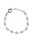 Baroque Pearl Bracelet
18k Gold Filled
6x8mm Simulated Baroque Pearls
Length: 6.5 inches with 1" extender
Hypoallergenic 
