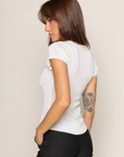 white Knit button down short sleeve top
Button down closure
Open bottom hem line
Unlined
going out top
bridal outfit
