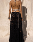 black lace maxi skirt
Elastic waistband
Unlined/Sheer
stagecoach skirt outfit
festival skirt outfit