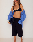 black Trouser short/jort
Pleating detail
Button zipper closure
Side pockets
Unlined
5 to 9 outfit