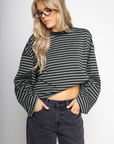 Striped oversized long sleeve top
Contrast neck
Unlined
green and striped long sleeve top
princess polly striped long sleeve
lioness striped long sleeve top
