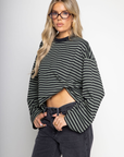 Striped oversized long sleeve top
Contrast neck
Unlined
green and striped long sleeve top
princess polly striped long sleeve
lioness striped long sleeve top