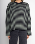 Striped oversized long sleeve top
Contrast neck
Unlined
green and striped long sleeve top
princess polly striped long sleeve
lioness striped long sleeve top