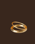 18K Gold Non-Tarnish Classic Double Band Ring
18K Gold Plating Stainless Steel
Size 7 Measurement: 0.682 Diameter/2.14 Circumference
Size 8 Measurement: 0.714 Diameter/2.24 Circumference
Lead and Nickel Free
Hypoallergenic
Water Resistant