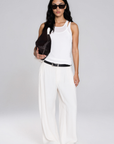 white Knit double layered tank top
Ribbed
Polyester
basic tank top
capsule wardrobe