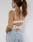 Kyra Crop Top by For Love & Lemons - SHOPLUNAB