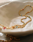18K Gold Non-Tarnish Petite Beaded Necklace
18K Gold Plating
Stainless Steel