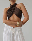 See Me Wrap Top - FINAL SALE