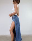 Split Decision Maxi Skirt - SHOPLUNAB