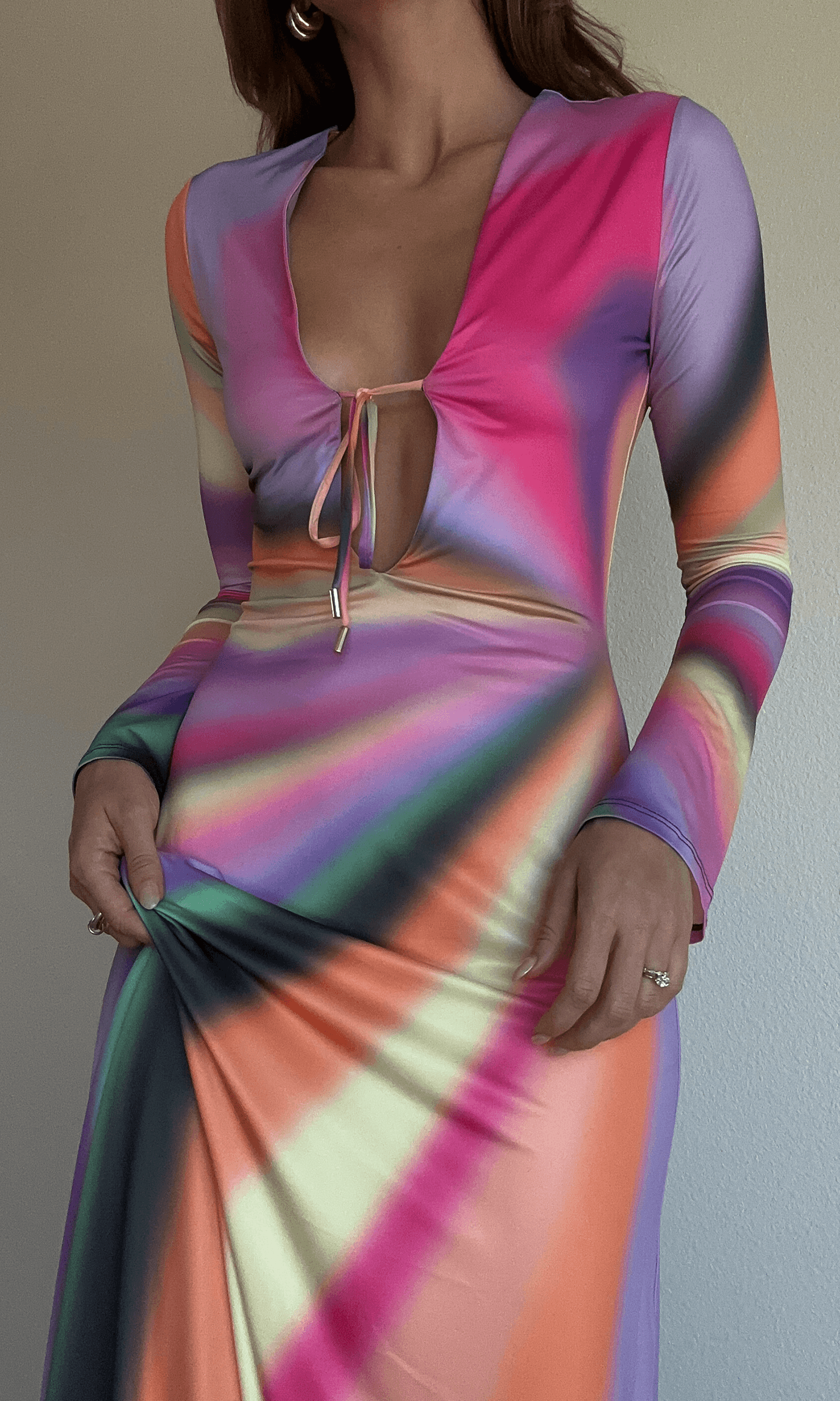 knee length dresses for ladies Clairo Maxi Dress by AFRM