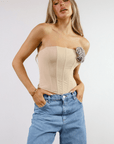 La Vie En Rose Bustier - SHOPLUNAB