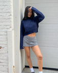 Wall St. Crop Sweater - FINAL SALE