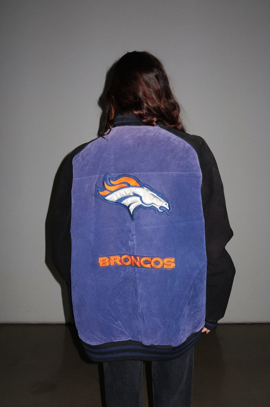 Broncos Suede Jacket by Luna B Vintage