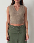 Keep It Close Crop Vest - FINAL SALE