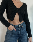 Girl Talk Crop Sweater
