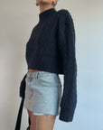 Wall St. Crop Sweater - FINAL SALE