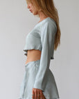 Take Notes Crop Top - SHOPLUNAB