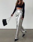 Zelda Metallic Trouser by 4th & Reckless - FINAL SALE