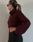 Pour Me Crop Sweater - FINAL SALE