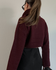 Pour Me Crop Sweater - FINAL SALE