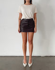 Deja Vu Leather Skirt - FINAL SALE