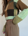 Patchwork Crop Sweater