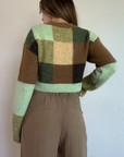 Patchwork Crop Sweater
