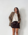 Deja Vu Leather Skirt - FINAL SALE