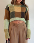 Patchwork Crop Sweater