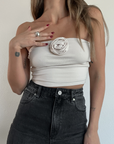 Bed Of Roses Tube Top - FINAL SALE