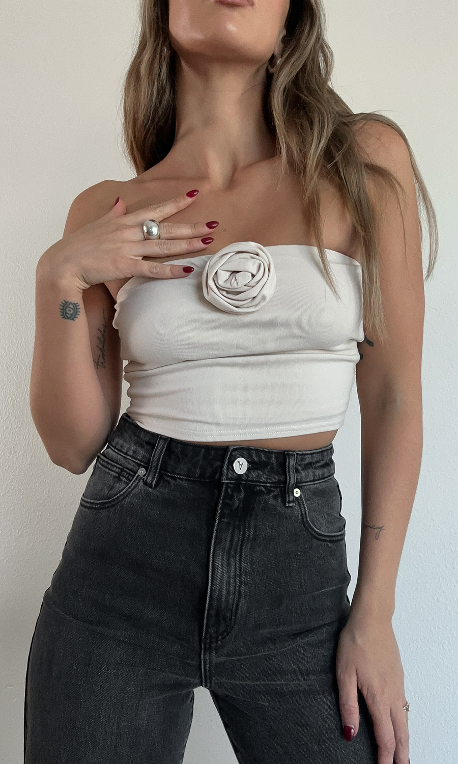Bed Of Roses Tube Top - FINAL SALE