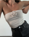 Bed Of Roses Tube Top - FINAL SALE