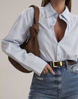 Was His Shirt Button Down Top - FINAL SALE