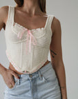 Olina Crochet Top by For Love & Lemons